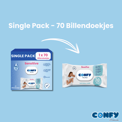 Sensitive Billendoekjes - 1x70 - Single Pack