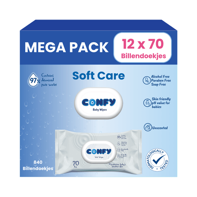 Soft Care Billendoekjes - 12x70 - Mega Pack