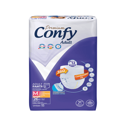 Confy Adult Incontinentie luierbroek - Medium - 26 Stuks - Jumbo Pack