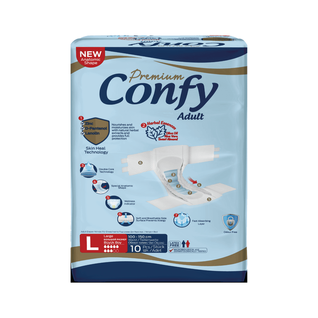 Confy Adult Slip Large - 10 Slips - Eco Pack