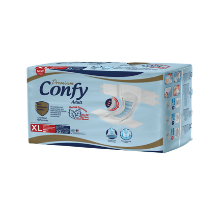 Confy Adult Slip XL - 30 Slips - Jumbo Pack