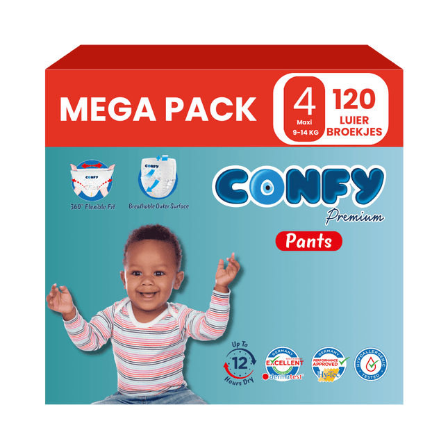 Maat 4 - (9kg-14kg) - 120 Luierbroekjes - Mega Pack