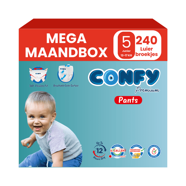 Maat 5 - (12kg-17kg) - 240 Luierbroekjes - Mega Maandbox
