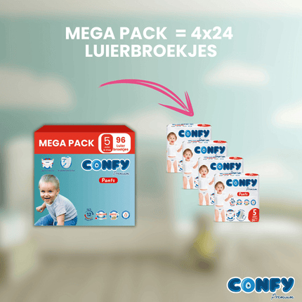 Maat 5 - (12kg-17kg) - 96 Luierbroekjes - Mega Pack