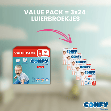 Maat 5 - (12kg-17kg) - 72 Luierbroekjes - Value Pack