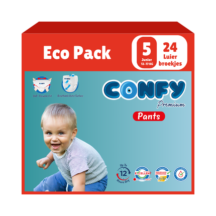 Confy Premium Pants maat 5 24 Luierbroekjes eco pack doos 