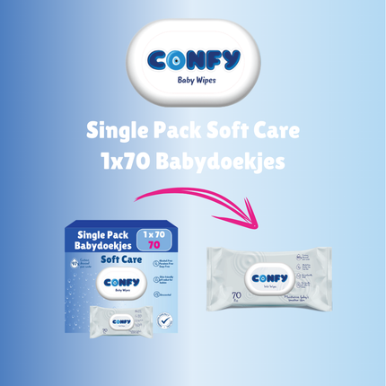 Soft Care Babydoekjes - 1x70 - Single Pack