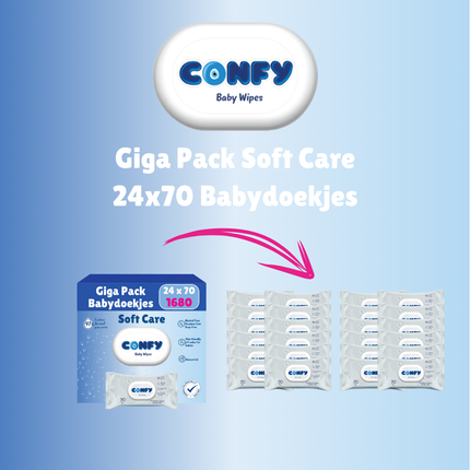 Soft Care Babydoekjes - 24x70 - Giga Pack