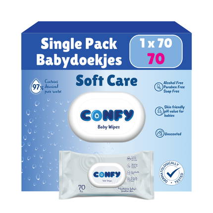 Soft Care Babydoekjes - 1x70 - Single Pack