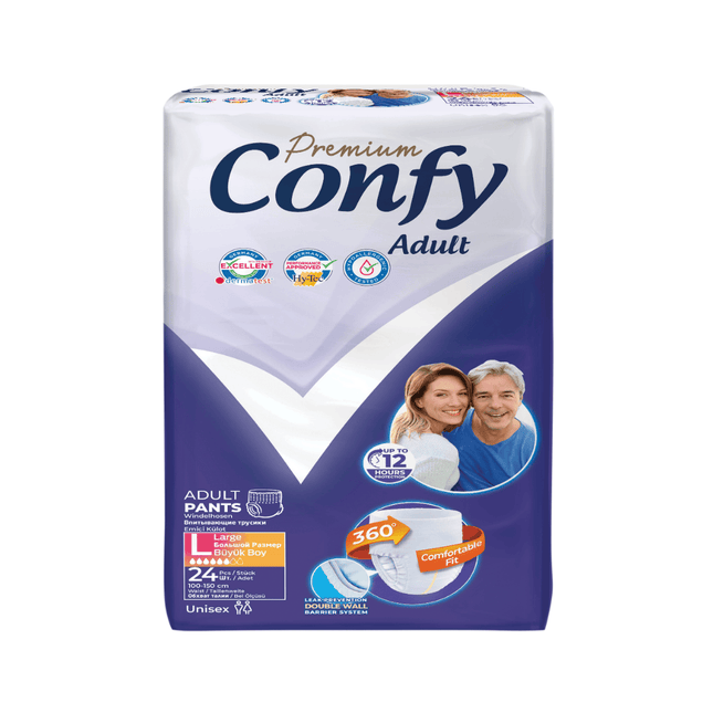 Confy Adult Incontinentie luierbroek - Large - 24 Stuks - Jumbo Pack