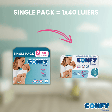 Maat 2 - (3kg-6kg) - 40 Luiers - Single Pack
