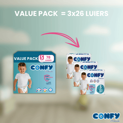 Maat 5 - (11kg-18kg) - 78 Luiers - Value Pack