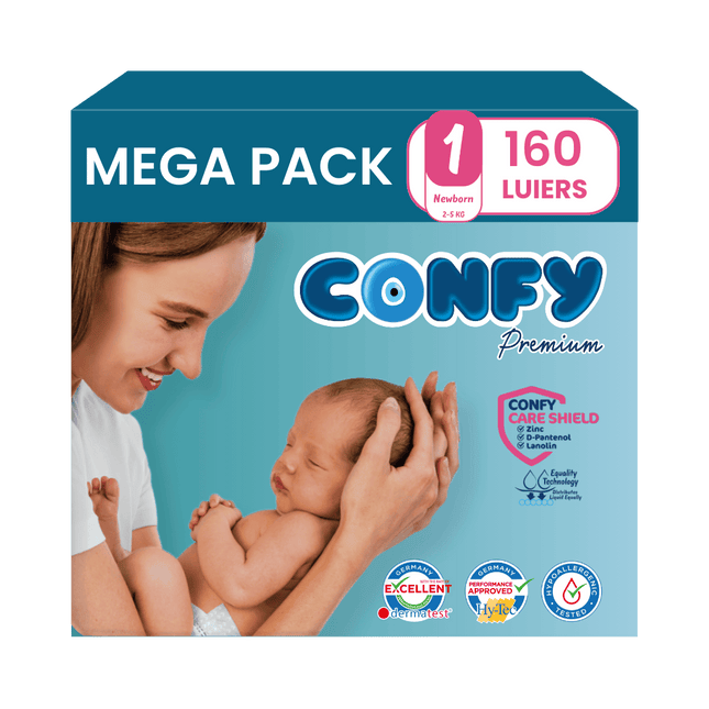 Maat 1 - (2kg-5kg) - 160 Luiers - Mega Pack
