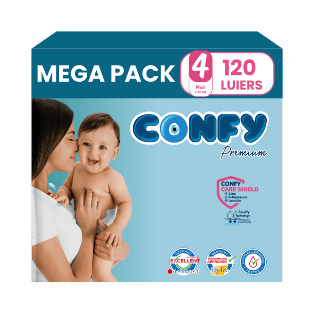 Maat 4 - (7kg-14kg) - 120 Luiers - Mega Pack