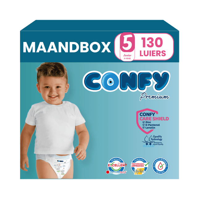 Maat 5 - (11kg-18kg) - 130 Luiers - Maandbox