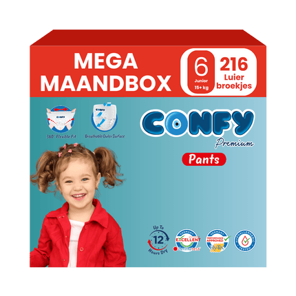 Maat 6 - (15kg-25kg) - 216 Luierbroekjes - Mega Maandbox