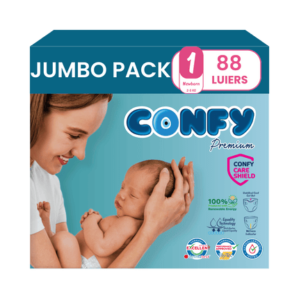 Maat 1 - (2kg-5kg) - 88 Luiers - Jumbo Pack