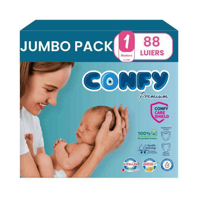 Maat 1 - (2kg-5kg) - 88 Luiers - Jumbo Pack