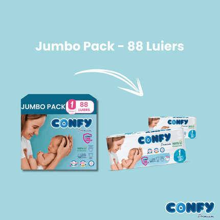 Maat 1 - (2kg-5kg) - 88 Luiers - Jumbo Pack