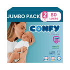 Maat 2 - (3kg-6kg) - 80 Luiers - Jumbo Pack