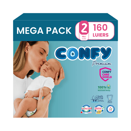 Maat 2 - (3kg-6kg) - 160 Luiers - Mega Pack