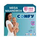 Maat 3 - (4kg-9kg) - 288 Luiers - Mega Maandbox