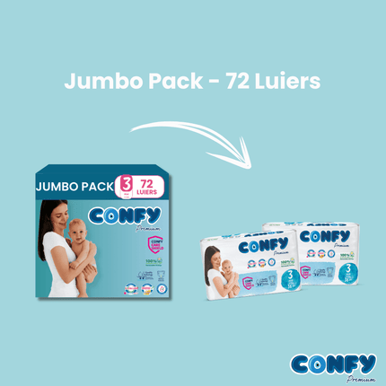 Maat 3 - (4kg-9kg) - 72 Luiers - Jumbo Pack