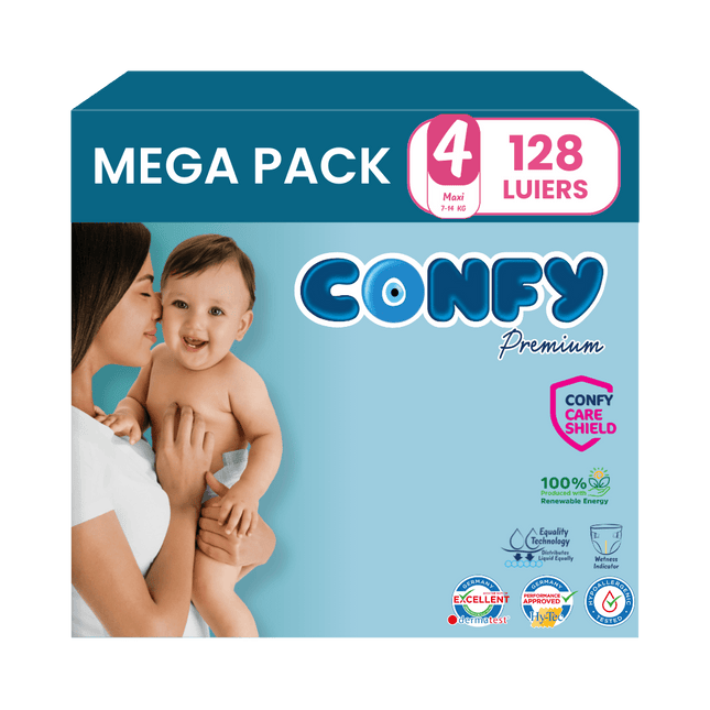 Maat 4 - (7kg-14kg) - 128 Luiers - Mega Pack
