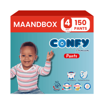 Maat 4 - (9kg-14kg) - 150 Luierbroekjes - Maandbox
