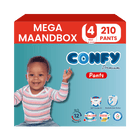 Maat 4 - (9kg-14kg) - 210 Luierbroekjes - Mega Maandbox