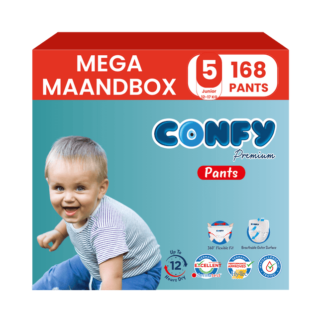 Maat 5 - (12kg-17kg) - 168 Luierbroekjes - Mega Maandbox