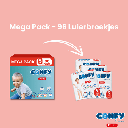Maat 5 - (12kg-17kg) - 96 Luierbroekjes - Mega Pack
