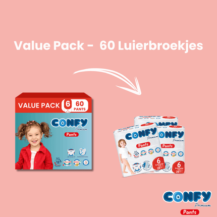 Maat 6 - (15kg-25kg) - 60 Luierbroekjes - Value Pack