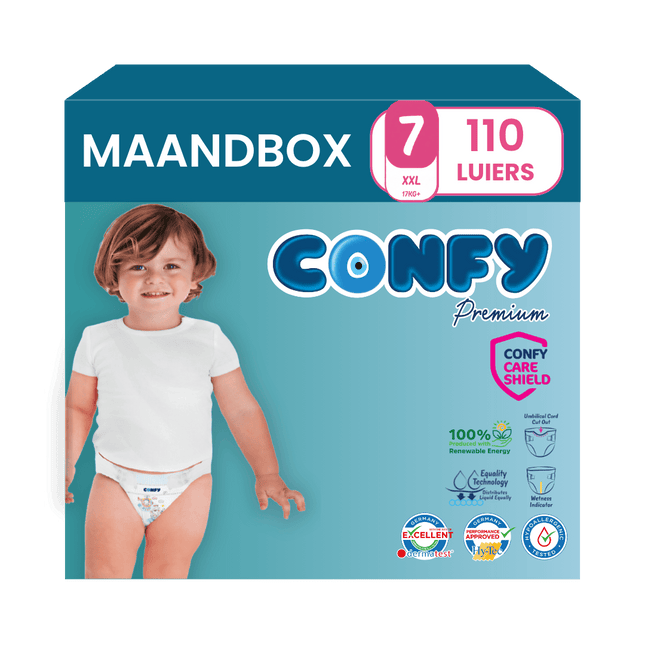 Maat 7 - (17kg+) - 110 Luiers - Maandbox