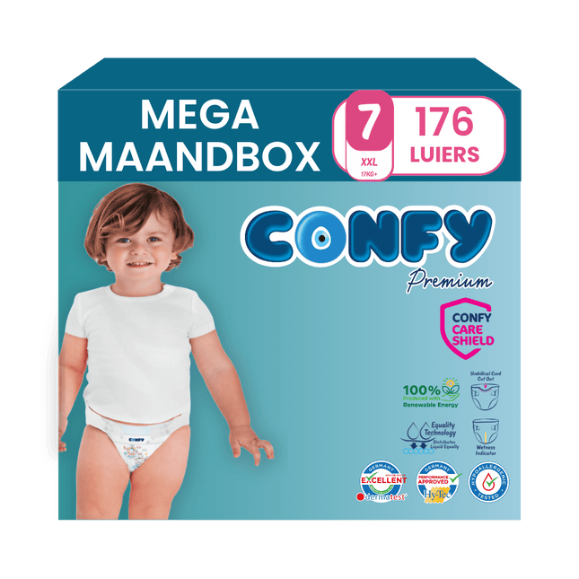 Maat 7 - (17kg+) - 176 Luiers - Mega Maandbox