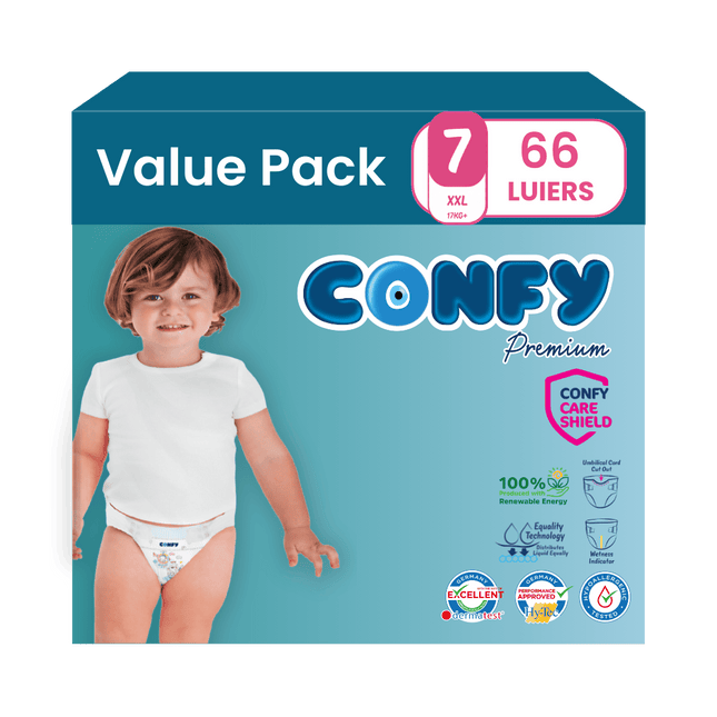 Maat 7 - (17kg+) - 66 Luiers - Value Pack